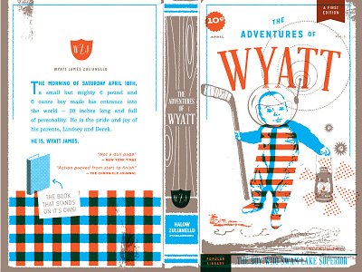 Birth Announcement: Wyatt birth announcement letterpress