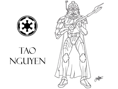 Tao Nguyen's Storm Trooper Character Design Drawing animation cartoon characterdesign clonewars conceptart illustration moviefanart sketchdrawing starwars stormtrooper taonguyen theforceawakens