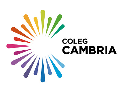 Coleg Cambria Brand brand c circle college gotham logo rebrand school typography uppercase vector wales