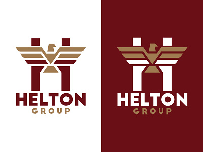 Realty Logo army eagle gold helton illustrator logo design military realtor realty red