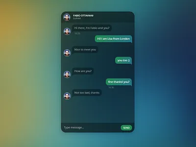 Direct Messaging - DailyUI #013 chat codepen dailyui direct messaging messenger whatsapp