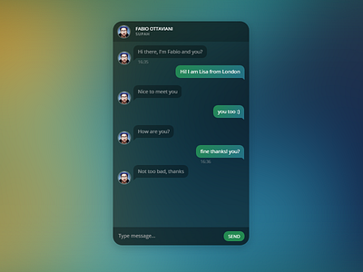 Direct Messaging - DailyUI #013 chat codepen dailyui direct messaging messenger whatsapp