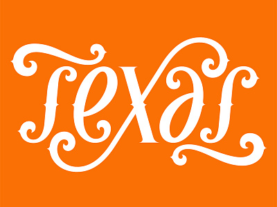 Texas Ambigram ambigram texas