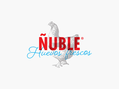 Ñuble (egg company identity) branding chicken clean design eggs icon identity logo logotype mark minimalist type