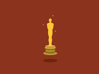 The Oscar Goes to.. icon illustration oscar trophy vector