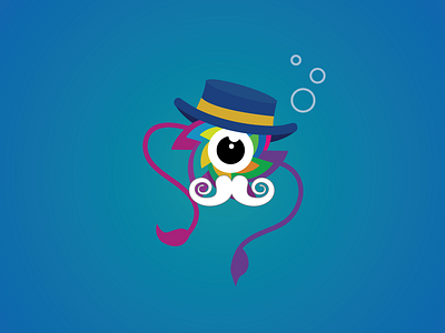 LeapDay William austin austin tx blue design giant squid heather heather white leapday leapday william logo mascot sealab