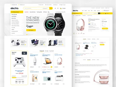 Electro - Electronics eCommerce PSD clean ecommerce modern photoshop psd shop template