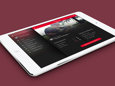 Insurance iPad App app banking insurance ios menu ui user ux