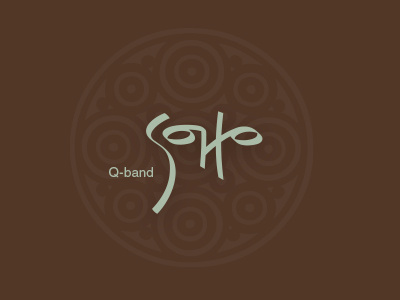 Q-band SOHO belly brand dance india logo mandala music