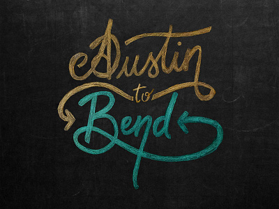 Moving Shop! austin bend chalk lettering oregon photoshop texas