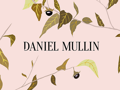 Daniel Mullin branding design floral graphic design pattern