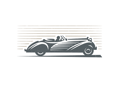 Car 2 car logo old retro sport style