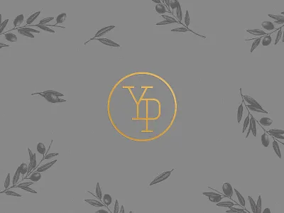YP branding identity illustration lawyer leaves logo mark monogram olive olive branch pattern