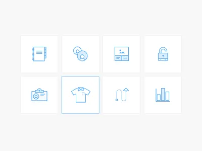 Promote Icons flying graph icons illustration like work line art lock tshirt