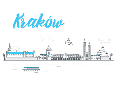 Cracow //Cityscape series city cityscape cracow kraków panorama