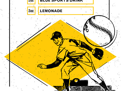 Vintage Cocktail Card baseball card drink recipe card sports vintage