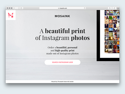 Mosaink.com – v2 instagram mosaic mosaink photo poster