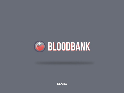 'BloodBank' Challenge 061/365 bank blood brand design graphic health icon illustration logo logotype red