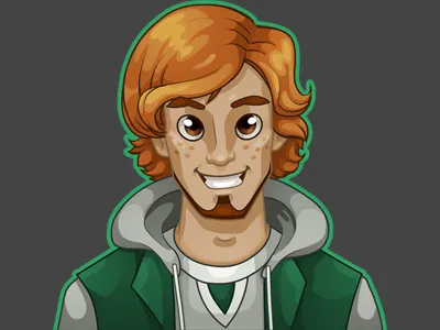 Man avatar #2 anna ivanova avatar cartoon character concept art flash game art nikita oscolcov personage pykodelbi treasure hunters