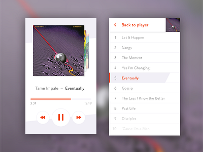 Music Player daily ui music player