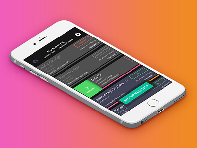 Dj app - mix list app dance dj evermix iphone music recording ui