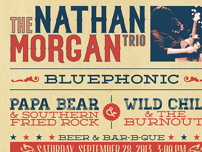 Backyard Jam 2013 backyard jam band event live music poster typography