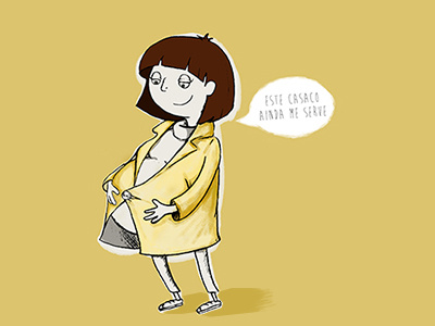 Pregnant woman cartoon character dribbble illustration pregnat woman