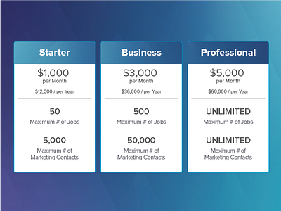 Pricing Table Design branding flat design pricing pricing table typography ui web design website