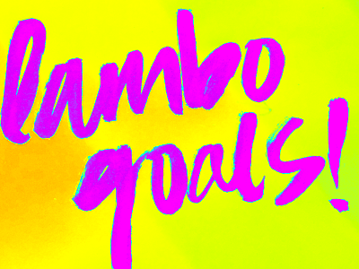 LAMBO dawnsteinbock drawletters explosion handlettering lambogoal photoshop