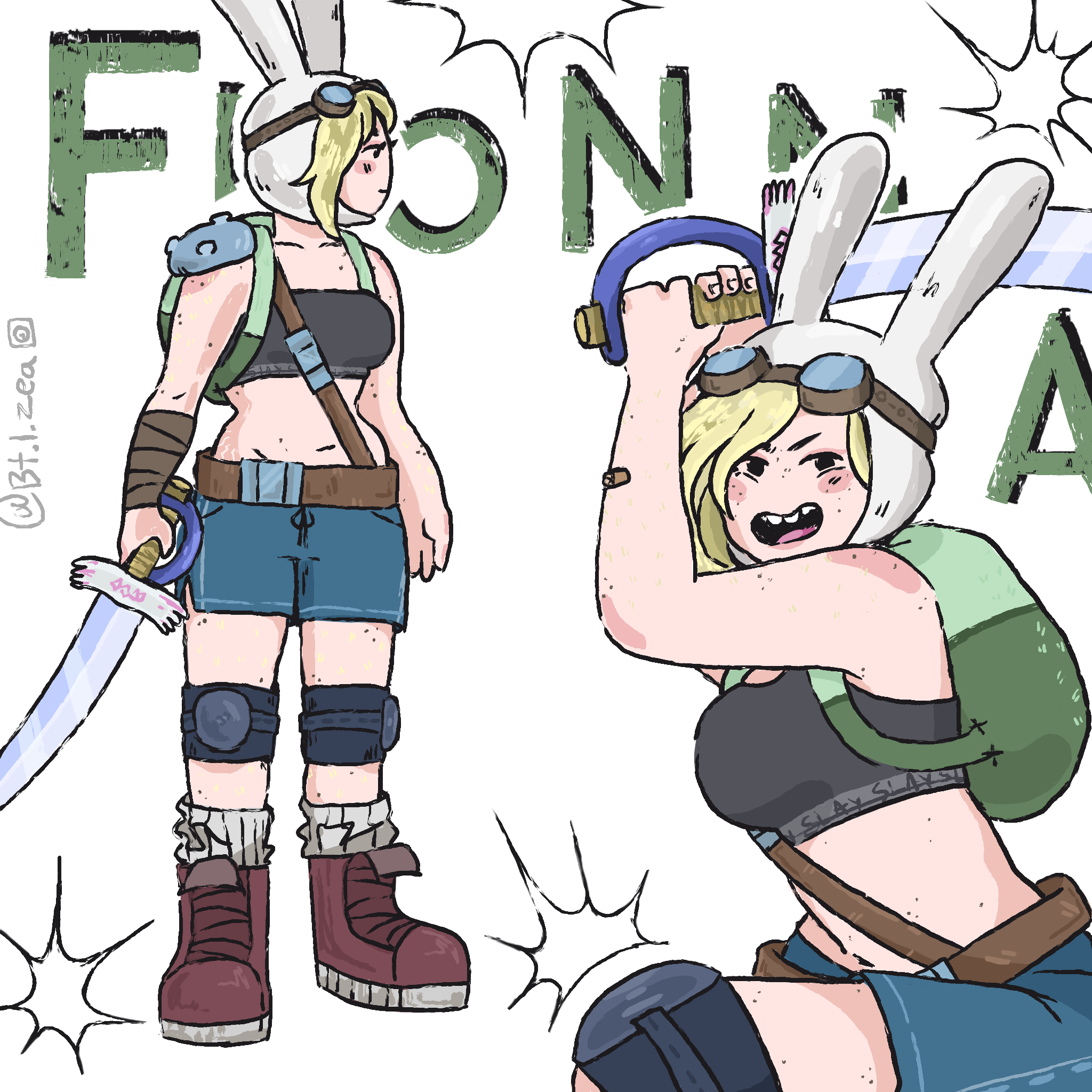 Fionna adventure time animation character design design digital art fionna fionna and cake graphic design illustration procreate redesign