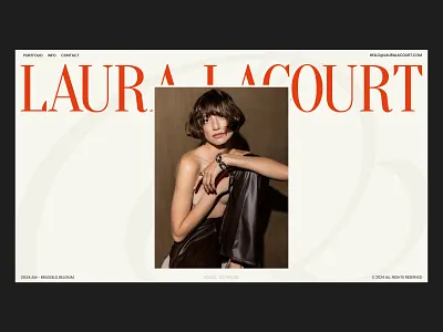 Laura Lacourt | Website for Fashion Photographer animation branding concept creativedesigner design designinspiration designportfolio fashion figma graphic design photographer ui uiux web webdesign webdevelopment