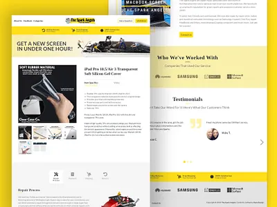 eBay Listing Template Design for a Tech Repair Service branding clean design design ebay ebay template ecommerce figma design graphic design landing page minimal design product product page single page ui web design