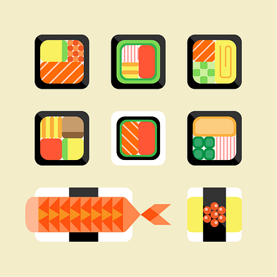 Sushi Illustration adobe art design food art illustration illustrator sushi vector vector art