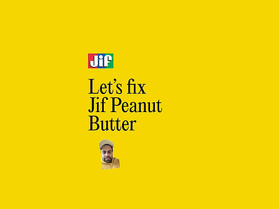 Lets fix Jif Peanut Butter branding graphic design logo packaging