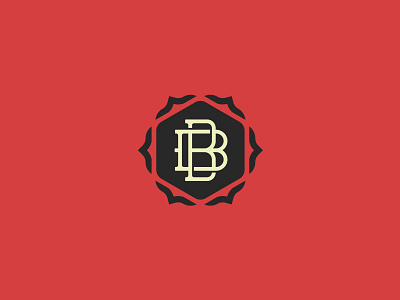 BB Monogram b flower monogram pedal seal