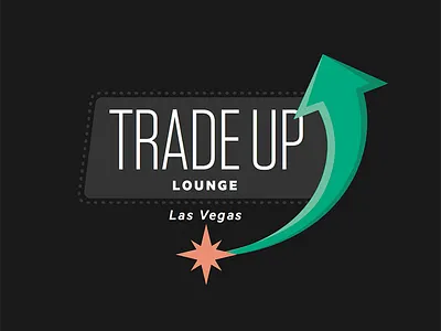 Trade up lounge 3 design event logo vegas