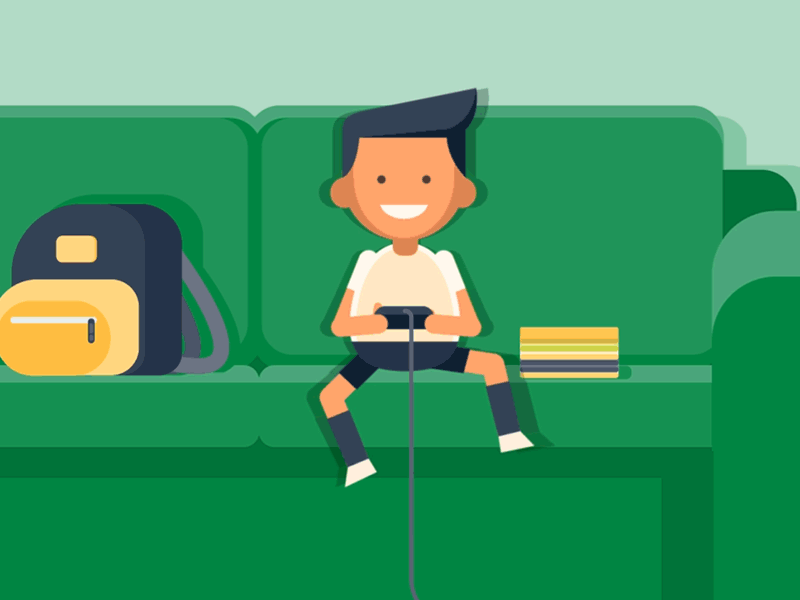 Sage Protect after effects animated gif character design explainer home automation security vector