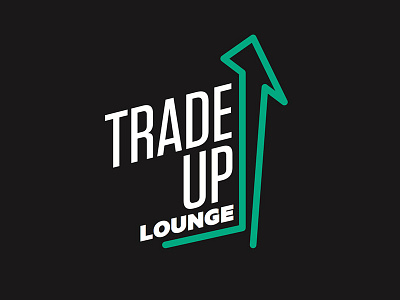 Trade Up Lounge 1 design event vegas logo