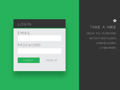 Daily UI 001 :: Login / Signup 001 dailyui form login signup