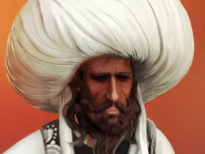 Ostas character design digital painting illustration