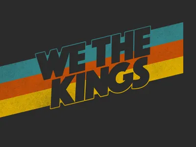 retro beams 70s beams laser rainbow retro we the kings