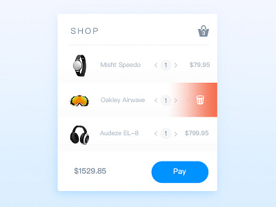 Day058 I Shopping Cart blue buttom cart clean dailyui icon minimal shop