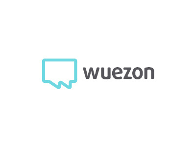 Chat bubbles + W letter, Wuezon logo design boomark symbol chat bubbles communication marketing connections logo logo design monogram networking social social interactions user friendly w