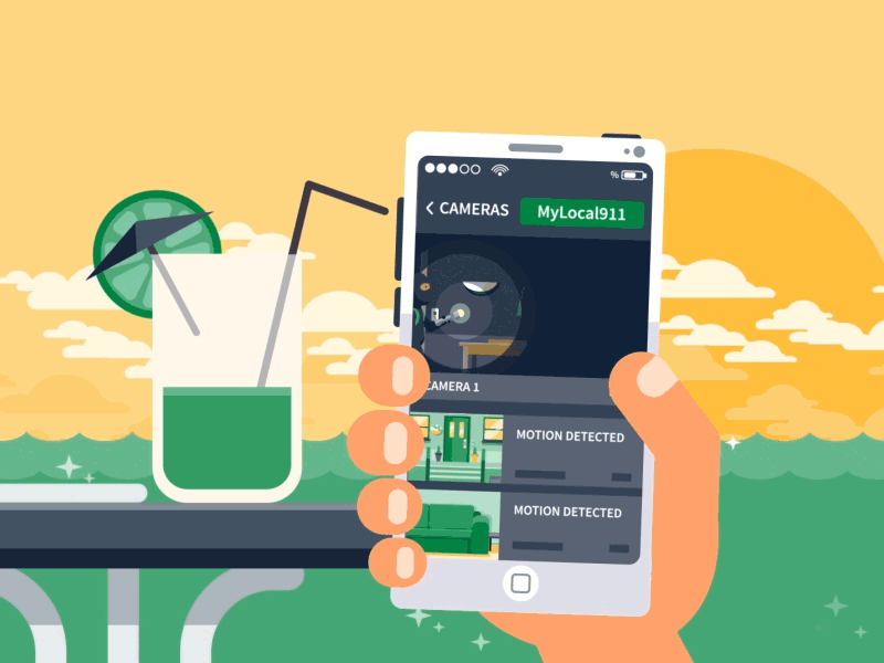 Sage Protect after effects animation characters explainer video flat colour illustration motion vector