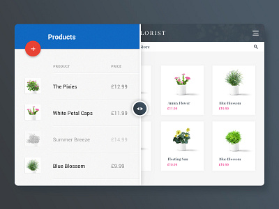 Split Product List / Site Graphic basekit cms ecommerce product list site builder store