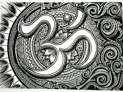 Throwback Zentangles black white freehand throwback zentangles