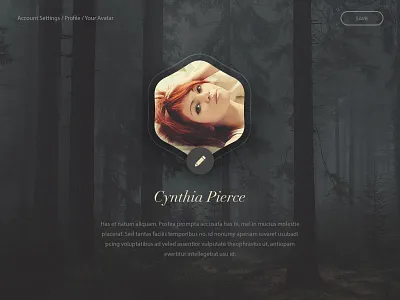 Avatar - Day 88 #dailyui 88 avatar dailyui day edit profile image picture profile ui ux