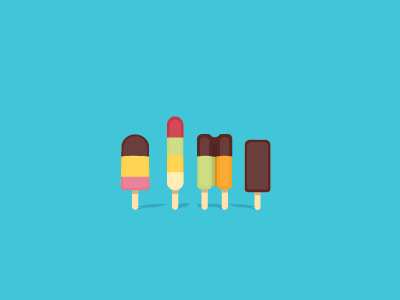 more popsicles animation eating flat flat illustration popsicles summer