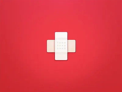 #BandAid bandage bandaid cross cut first aid heal health hospital medical plaster red wound