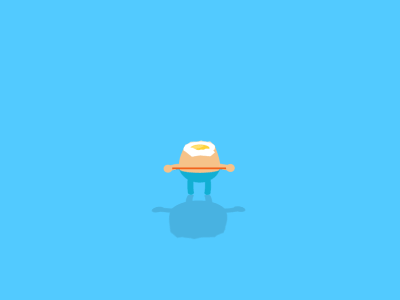 jumping egg animation character animation egg flatanimation food gif illustration jumping skipping rope soft boiled egg yolk